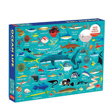 Ocean Life 1000 Piece Jigsaw Puzzle Etsy Ocean Life Family Puzzles Ocean
