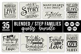 Blended Step Family Quotes Svg Bundle Graphic By Craftlabsvg Creative Fabrica