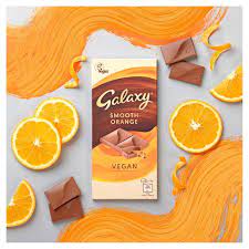 They have curved arms that make it look like a pinwheel. Galaxy Vegan Smooth Orange Chocolate Ocado