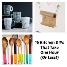 50 easy home decor ideas that will instantly transform your space. Easy Kitchen Diy One Hour Kitchen Projects