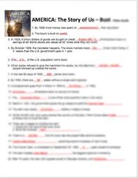 All worksheets only my followed users only my favourite worksheets only my own worksheets. America The Story Of Us Episode 9 Bust Video Guide By Kate S Crib
