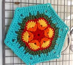 Along with crochet granny hexagon, the african flower stitch makes a great base for the granny squares too. African Flower Crochet Again