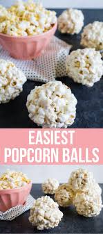 The Easiest Popcorn Balls Ever You Only Need A Few Ingredients To Make Them From Www Thirtyhandmadedays Com Favorite Brunch D Anniversaire Recette Dessert
