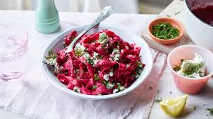Nadiya S Beetroot And Feta Pasta Recipe Bbc Food