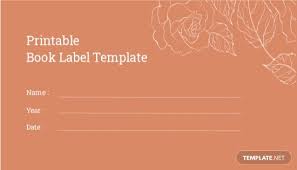 Usually, labels are written on them before being inserted in the spines of binders to indicate the contents of the binder. Printable Book Label Template Free Jpg Word Psd Template Net