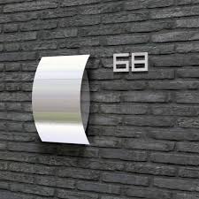 Mailbox Design Capella Mailbox By Mch Chiffres Maison Inox Voor Het Huis Huis