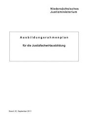 Praktischer ausbildungsplan für pflegeschüler/innen (1. Ausbildungsrahmenplan Oberlandesgericht Celle Niedersachsen