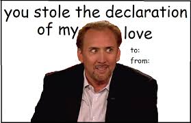 View this photo on instagram. Some Last Minute Nicolas Cage Valentines Day Cards Funny Or Die