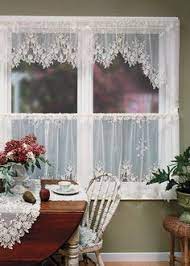 Hlc.me paris paisley thermal insulated blackout decorative rod pocket short scalloped curtain valance for kitchen, bathroom, basement and small windows (50 w x 20 l inch, sage. 17 Farm Lace Curtains Ideas Lace Curtains Curtains Drapes Curtains