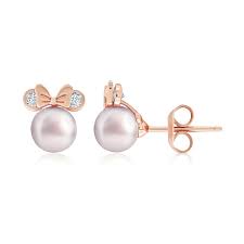 Minnie Mouse Icon Pearl Earrings By Crislu Shopdisney