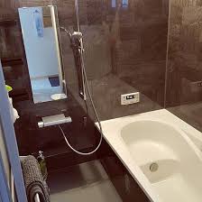 バス トイレ アクセントパネル 組石グレー lixil lixilのお風呂 などのインテリア実例 2017 02 16 15 48 32 roomclip ルームクリップ 浴室 lixil リクシル お風呂 風呂