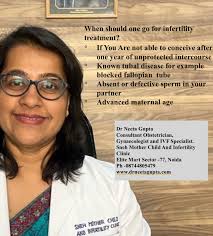 When should one go for Infertility treatment ? Couples are not sure what is  the right time to for IVF. Dr Neeta Gupta MBBS, MD ( Obs and Gyn.), MRCOG (  London ,