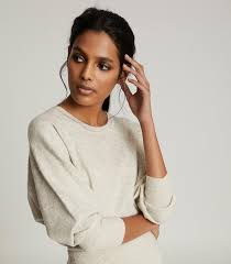 The flower patterned dress had the most comfortable material by far. Reiss Alexa Knitted Sweat Dress In Grey The Yes