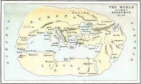 The World According To Hecataeus 500 Bc Old Map Map World Map