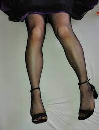 2 Pairs of Retro Nylon Stockings Black Large. Crossdressing - Etsy