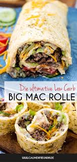 Die Beste Low Carb Big Mac Rolle Aller Zeiten Mit Big Mac Dressing Rezept Rezepte Low Carb Rezepte Abendessen Hackfleisch Rezept