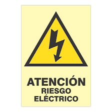 Cuadro comparativo con símbolos de advertencia de riesgo eléctrico (W012) y riesgo tóxico (W015), sirviendo como guía visual y ejemplos de iconografía de riesgo ejemplos.