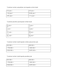 Daftar hp harga 1 jutaan terbaik tahun 2021. Hubungan Nombor Perpuluhan Juta Dan Pecahan Juta Dengan Nombor Bulat