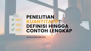 We did not find results for: Penelitian Kuantitatif Definisi Hingga Contoh Lengkap Blog Yuva