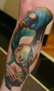 Shai bolton's contender for mark of the season. Scariest Tattoo Ever Like That Episode Of Doctor Who Life Tattoos Body Art Tattoos Gas Mask Tattoo