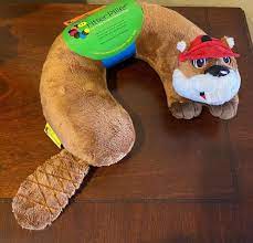 New Buc Ees Beaver Youth Neck Travel Pillow Critter Piller Kids 3 Yr Up Bucess Bucees Neck Pillow Travel Travel Pillow Buc