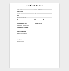The photographer cannot be held responsible for lack of photographs or poor quality of photographs if guests are interfering with the photographer's work. Photography Contract Template 40 Free In Word Pdf