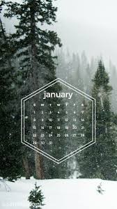 Snow Forest Pine Trees Snowing Geometric January Calendar 2017 Wallpaper You Can Download For Free On The January Wallpaper Calendar Wallpaper Mobile Wallpaper