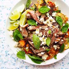 Press the garlic mixture into both sides of lamb chops. Lamb And Feta Couscous Salad My Lovely Little Lunch Box