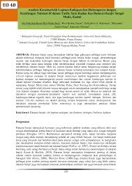 Banjir di malaysia adalah bencana biasa di malaysia yang berlaku hampir setiap tahun semasa musim tengkujuh. Floodplain Sedimentation Research Papers Academia Edu