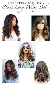 Current Favorite Hair Blunt Long Wavy Bob Wavy Bob Long Long Wavy Haircuts Curly Hair Styles Naturally