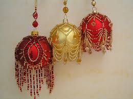 Browse from modern to ornate and humorous pieces. Image Result For Christmas Beaded Baubles Christmas Bead Beaded Christmas Ornaments Handmade Christmas Ornaments