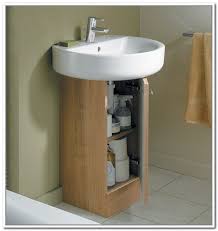 Clickbasin is the uk's leading online retailer of bathroom basins and vanity units. Under Sink Storage Ideas Look And Learn Plenty Under Kitchen Bathroom Cabinet Sink Pull O Pedestal Sink Storage Small Bathroom Storage Bathroom Sink Storage