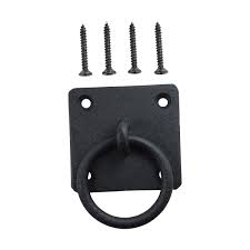 black cast iron ring pull cabinet