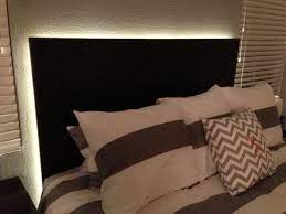 How To Make A Floating Headboard With Led Lighting Floating Headboard Headboard With Lights Headboard Projects