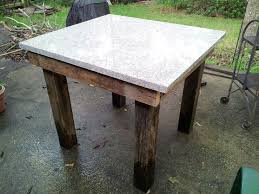 Prep Table Made From Scrap Granite Wood Granite Table Recycled Granite Granite Remnants