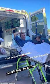 Shark Attack Near Coral Bay In Perth Wa As Fisherman Left With Horror Injuries Daily Mail Online
