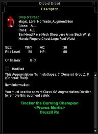 Recorded at bad lands, hitoshima, japan on may 14, 1996). Drop Of Dread Items Everquest Zam