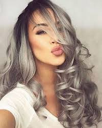 Medium length wavy silver gray hair color more balayage hair grey, grey hair dye,. A Millennial S Guide To Gray Hair Dye Hairstyle On Point
