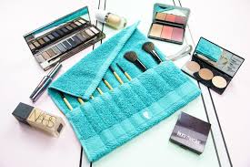 hand towel makeup brush roll bag