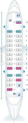 seat map air canada bombardier dash 8 300 seatmaestro