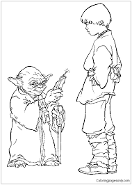 Home/star wars coloring pages/anakin skywalker coloring page. Yoda And Anakin Skywalker Star Wars Coloring Pages Cartoons Coloring Pages Coloring Pages For Kids And Adults