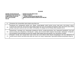Menampilkan kinerja di bawah bimbingan dengan mutu dan kuantitas yang terukur sesuai dengan standar kompetensi kerja. Doc Silabus Oto Pemeliharaan Mesin Xi Xii Versi Budi Masmedia Academia Edu