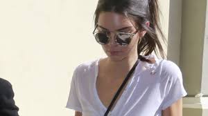 Kendall Jenner Shows Off Her Nipple Ring in a See-Through White T ...