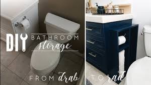 After buying 2 more last night, i think i'm going back. Diy Small Bathroom Storage Toilet Paper Holder Youtube