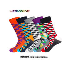 Lionzone 5pairs Lot Diamond Pattern Long Socks Odd Future