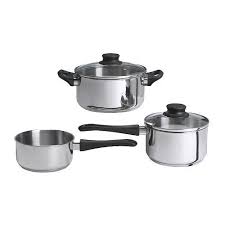 Annons Glass Stainless Steel 5 Piece Cookware Set Ikea Cookware Set Stainless Steel Cookware Set Steel Cooker