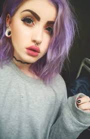 Alternative Makeup Inspiration Purple Hair Pale Skin 3 Bringmetheoceans Tumblr Com Dyed Hair Hair Styles Beauty