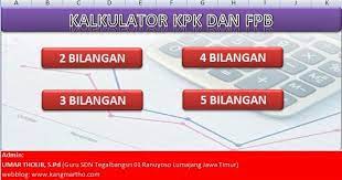 Bilangan 1 bilangan 2 bilangan 3. Kalkulator Kpk Dan Fpb Guru Berbagi
