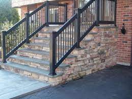 Suffolk Concrete Masonry Inc Home Front Porch Steps Porch Steps Outdoor Stair Railing