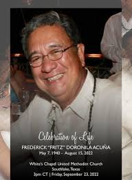 Frederick "Fritz" Acuna: Celebration of Life by AcunaTaylor